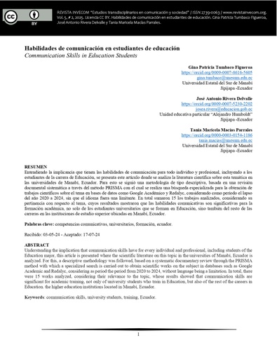 Revista InveCom Vol. 5 Núm. 2