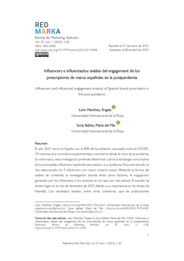 Revista de Marketing Aplicado Vol. 27 Núm. 1: Retos del marketing en el primer cuarto de siglo XXI
