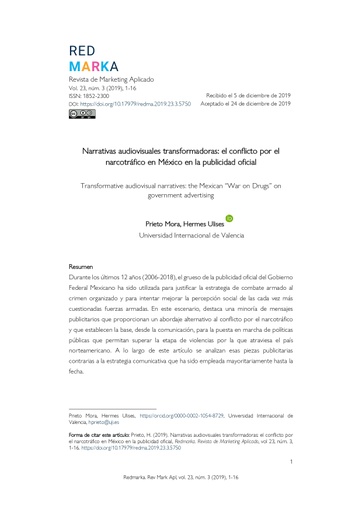 Revista de Marketing Aplicado Vol. 23 Núm. 3: Monográfico. Debates electorales televisados