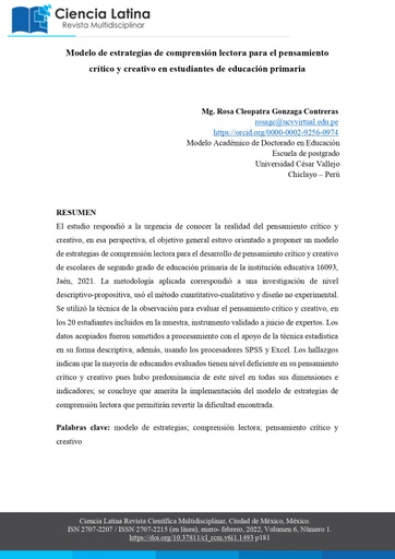 Ciencia Latina Revista Multidisciplinar Vol. 6 Núm. 1