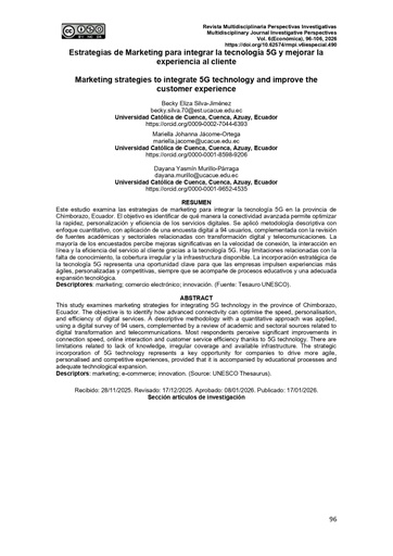 Revista Multidisciplinaria Perspectivas Investigativas Vol. 6 Núm. especial