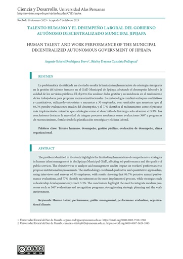 Revista de Cientifica Ciencia y Desarrollo Vol. 28, Núm. 1