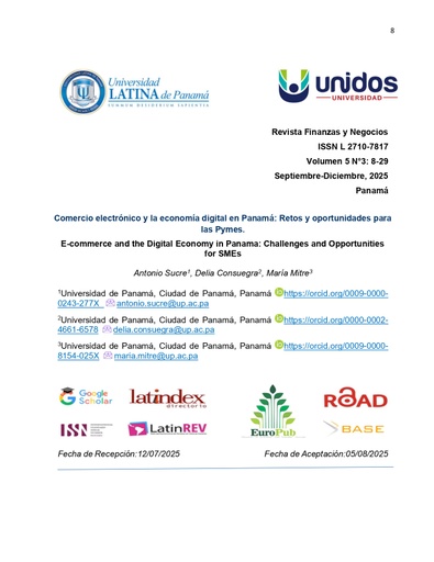 Comercio electrónico y la economía digital en Panamá: Retos y oportunidades para las Pymes.