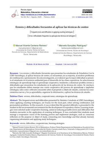 Errores y dificultades frecuentes al aplicar las técnicas de conteo
