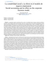 La contabilidad social y su efecto en el modelo de negocio empresarial
