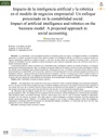 Impacto de la inteligencia artificial y la robótica en el modelo de negocios empresarial: Un enfoque proyectado en la contabilidad social