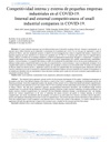 Competitividad interna y externa de pequeñas empresas industriales en el COVID-19