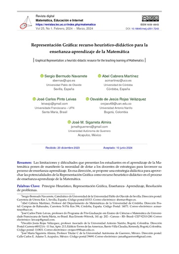 Representación Gráfica: recurso heurístico-didáctico para la enseñanza-aprendizaje de la Matemática