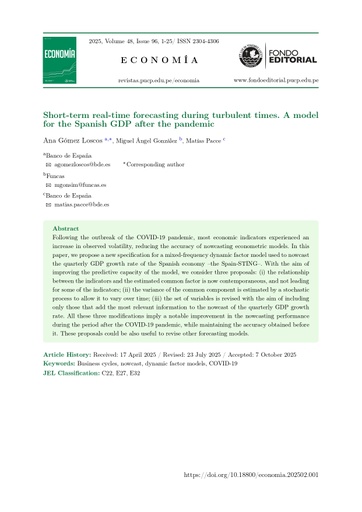 Short-term real-time forecasting during turbulent times. A model for the Spanish GDP after the pandemic