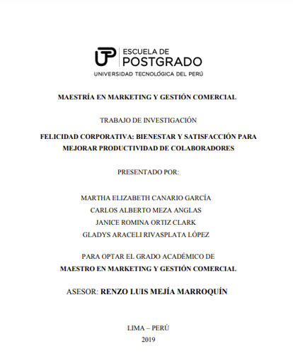 Felicidad Corporativa: bienestar y satisfacción para mejorar productividad de colaboradores