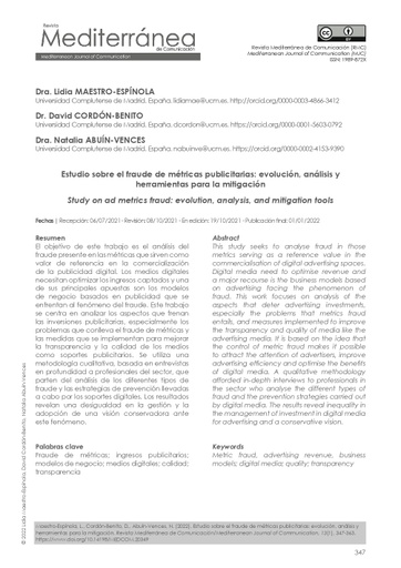 Estudio sobre el fraude de métricas publicitarias: evolución, análisis y herramientas para la mitigación