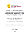 Paridad y exceso de peso en mujeres peruanas: análisis de la variación de la asociación en el período del 2005-2016