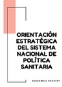 ORIENTACIÓN ESTRATÉGICA DEL SISTEMA NACIONAL DE POLÍTICA SANITARIA