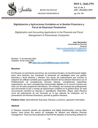 Digitalización y Aplicaciones Contables en la Gestión Financiera y Fiscal de Empresas Panameñas