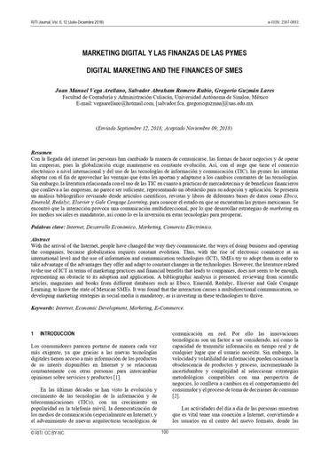 MARKETING DIGITAL Y LAS FINANZAS DE LAS PYMES