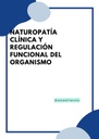 NATUROPATÍA CLÍNICA Y REGULACIÓN FUNCIONAL DEL ORGANISMO