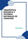 TERAPÉUTICA BOTÁNICA Y SISTEMAS NATURALES DE CURACIÓN