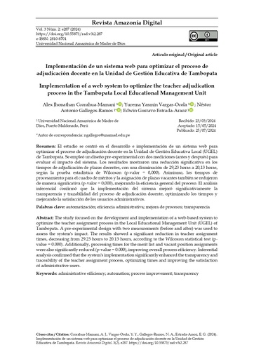 Revista Amazonía Digital Vol. 3 Núm. 2