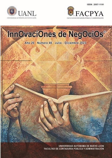 Revista InnOvaciOnes de NegOciOs Vol. 20 Núm. 40