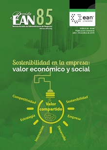 Revista Escuela de Administración de Negocios Núm. 85: Sostenibilidad en la empresa: valor económico y social