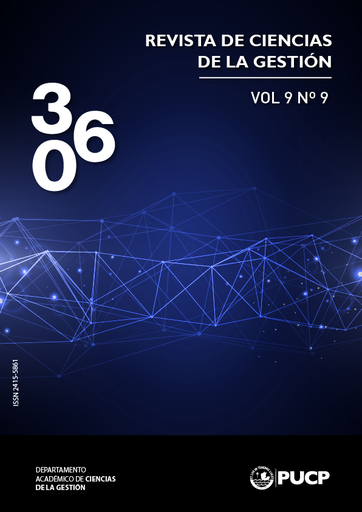 360: Revista de Ciencias de la Gestión Núm. 9