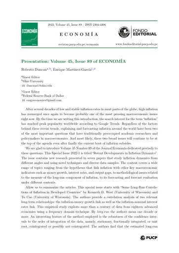 Revista Economía Vol. 45 No. 89