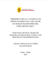 Memoria visual y auditiva en niños nacidos con y sin VIH de un hogar transitorio del Cercado de Lima