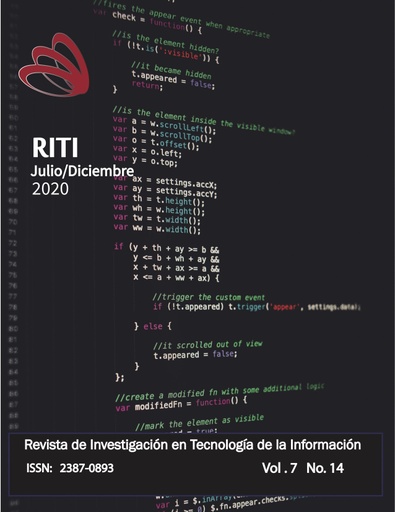 Revista de Investigación en Tecnologías de la Información Vol. 7 Núm. 14