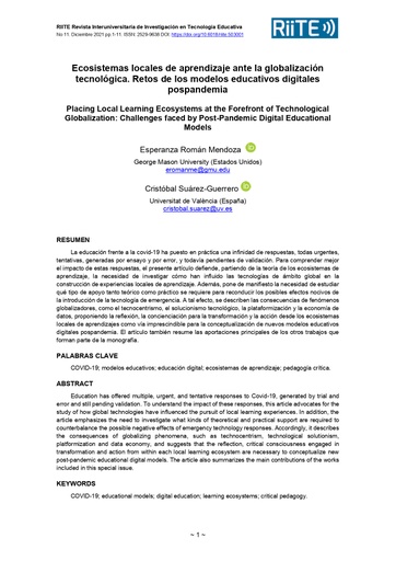 Revista interuniversitaria de investigación en Tecnología Educativa Nº 11 - Modelos Educativos Digitales