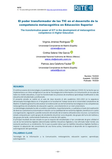 Revista interuniversitaria de investigación en Tecnología Educativa Nº 16
