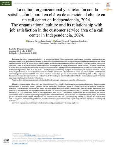 AiBi Revista de Investigación, Administración e Ingeniería Vol. 13 Núm. 3