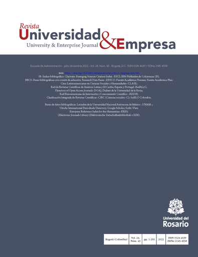 Revista Universidad y Empresa Vol. 24 Núm. 43