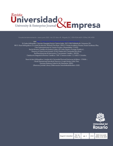 Revista Universidad y Empresa Vol. 25 Núm. 45