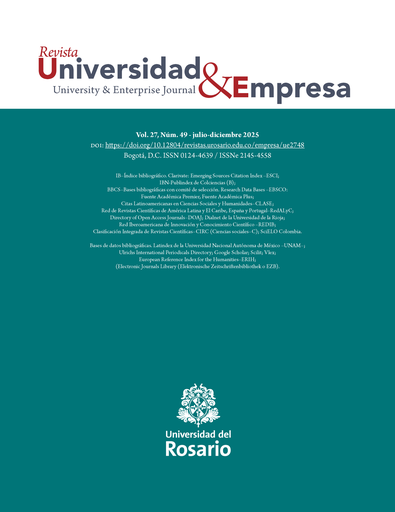 Revista Universidad y Empresa Vol. 27 Núm. 49
