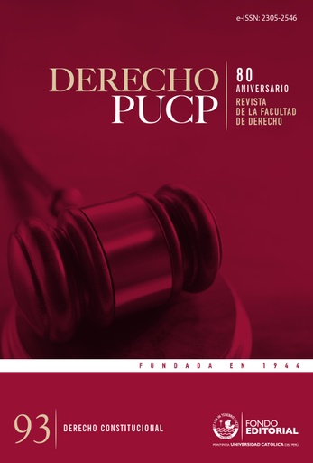 Derecho PUCP Núm. 93: Derecho Constitucional