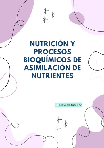 NUTRICIÓN Y PROCESOS BIOQUÍMICOS DE ASIMILACIÓN DE NUTRIENTES