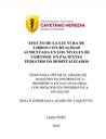 Efecto de la lectura de libros con realidad aumentada en los niveles de cortisol en pacientes pediátricos hospitalizados