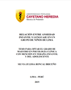 Relación entre ansiedad infantil y lenguaje en un grupo de niños de Lima