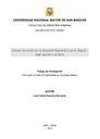 Cáncer de colon en el Hospital Nacional Luis N. Saenz - PNP del 2011 al 2012