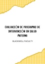 EVALUACIÓN DE PROGRAMAS DE INTERVENCIÓN EN SALUD MATERNA