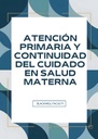 ATENCIÓN PRIMARIA Y CONTINUIDAD DEL CUIDADO EN SALUD MATERNA