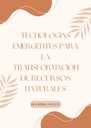 TECNOLOGÍAS EMERGENTES PARA LA TRANSFORMACIÓN DE RECURSOS NATURALES