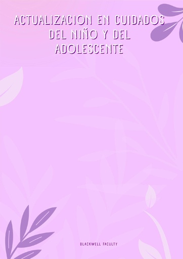 ACTUALIZACION EN CUIDADOS DEL NIÑO Y DEL ADOLESCENTE