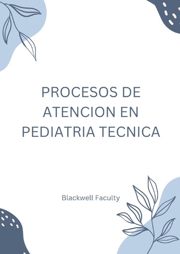PROCESOS DE ATENCION EN PEDIATRIA TECNICA