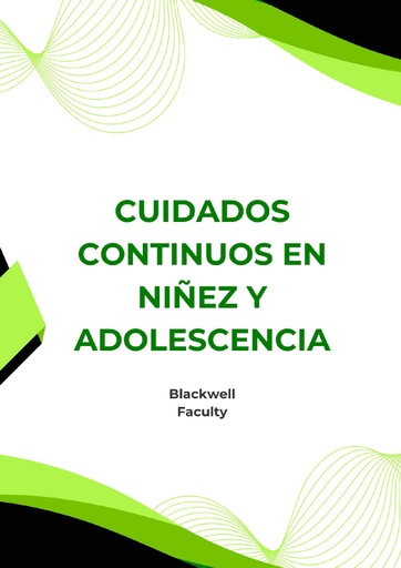 CUIDADOS CONTINUOS EN NIÑEZ Y ADOLESCENCIA