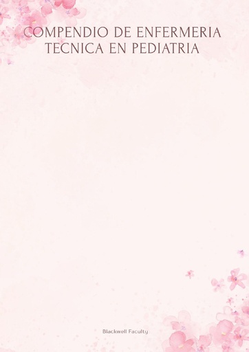 COMPENDIO DE ENFERMERIA TECNICA EN PEDIATRIA