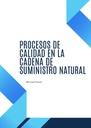 PROCESOS DE CALIDAD EN LA CADENA DE SUMINISTRO NATURAL