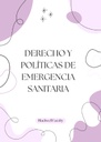 DERECHO Y POLÍTICAS DE EMERGENCIA SANITARIA