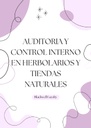 AUDITORIA Y CONTROL INTERNO EN HERBOLARIOS Y TIENDAS NATURALES