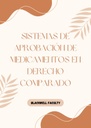 SISTEMAS DE APROBACIÓN DE MEDICAMENTOS EN DERECHO COMPARADO